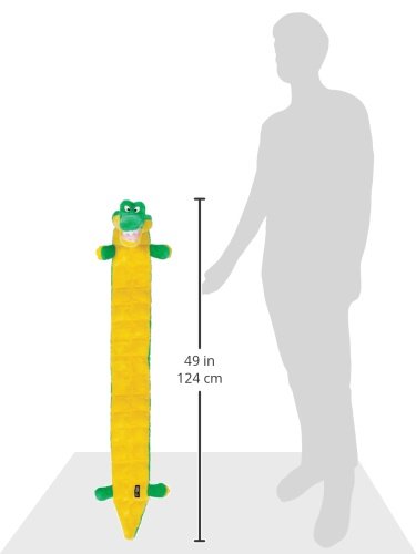 Outward Hound Squeaker Matz Squeaky Dog Toy – Interactivo Cuddly Gator suave juguete para perros – resistente y duradero peluche esponjoso juguete para mascotas impresionantes, Lagarto, Ginormous Gator, Ginormous