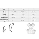 HuldaqueenMX Juego de arnés y Correa para Perros pequeños Arnés para Chaleco para Mascotas con Malla Bowknot Acolchado para Cachorros pequeños Perros Yorkshire Pug