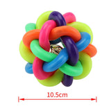 Fdit Mascota Masticando Pelotas para Perros Bola de Perro de Colores y Campaña Mascota Mordedura Resistencia Inteligente Interactivo IQ Juguete(10.5cm)