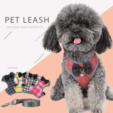 HuldaqueenMX Juego de arnés y Correa para Perros pequeños Arnés para Chaleco para Mascotas con Malla Bowknot Acolchado para Cachorros pequeños Perros Yorkshire Pug