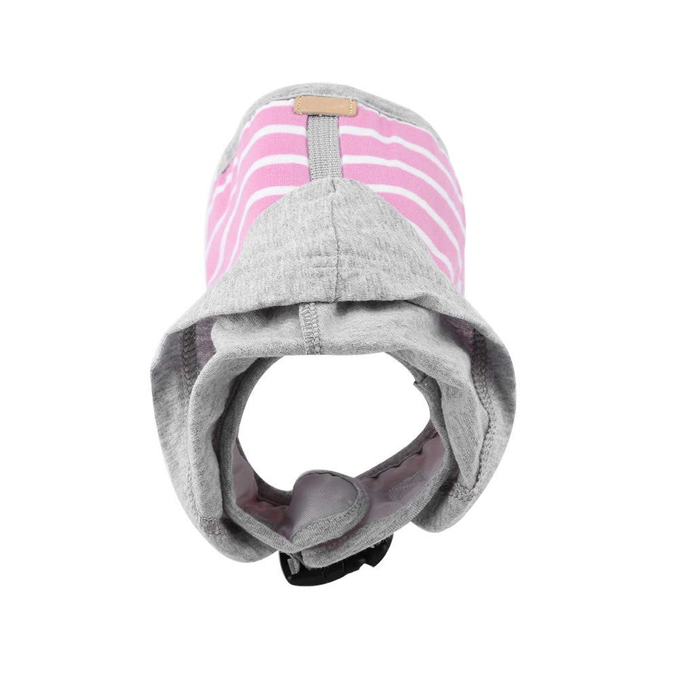 FTVOGUE Doglemi Ajustable A Prueba de Escape Gato Arnés con Capucha Chaleco Suave Collar Correa para Mascotas Al Aire Libre Caminar Jugando(Pink)