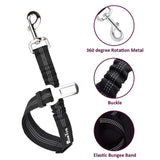 Slowton Arnés del coche del perro correa para el conector, multifuncional chaleco ajustable chaleco doble tela de malla transpirable con cinturón de seguridad del vehículo para el vehículo para perros viajes Walking Trip (Large, Burgundy)