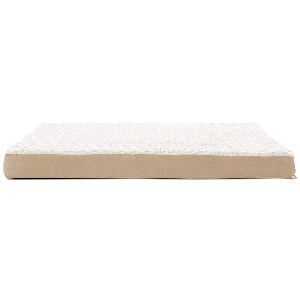 FurHaven NAP Pet Bed Egg-Crate Orthopedic Pet Mattress Deluxe Dog or Cat Bed, Water-Resistant Base