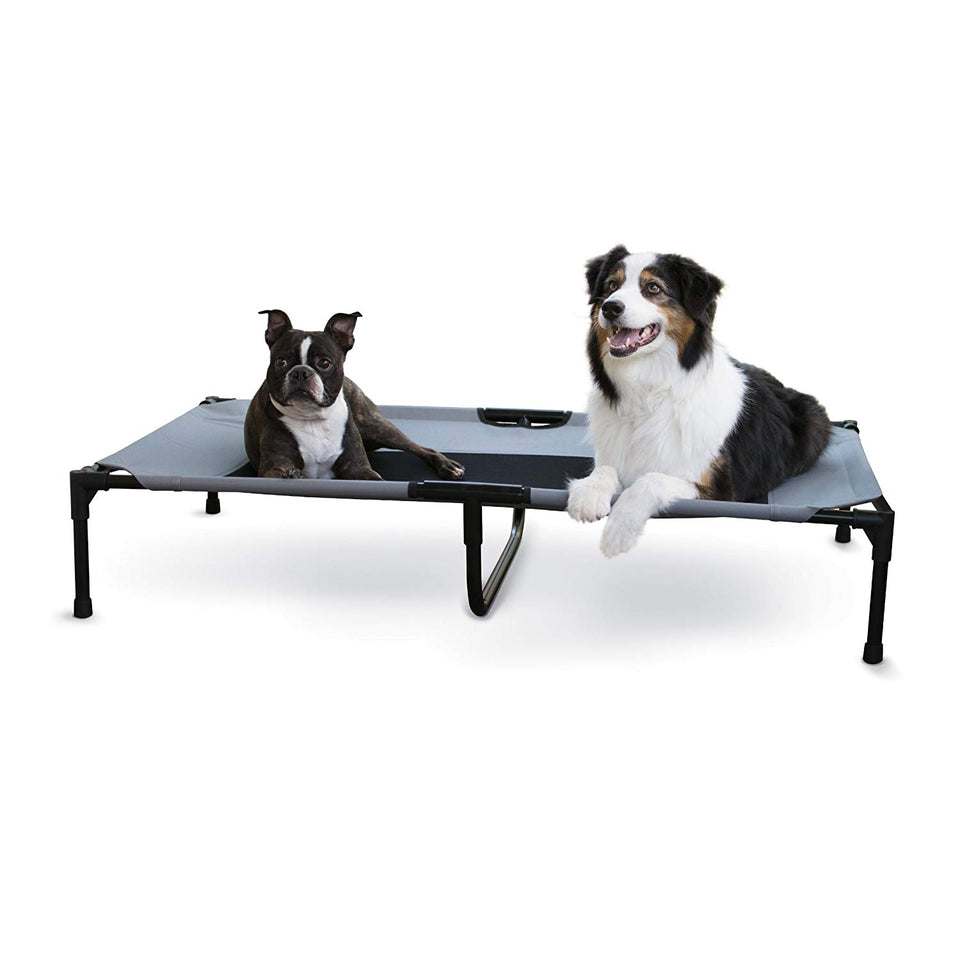 K&H Pet Products Original Pet Cot Elevated Pet Bed Extra X-Large Gray/Mesh 32"x50" x 9"