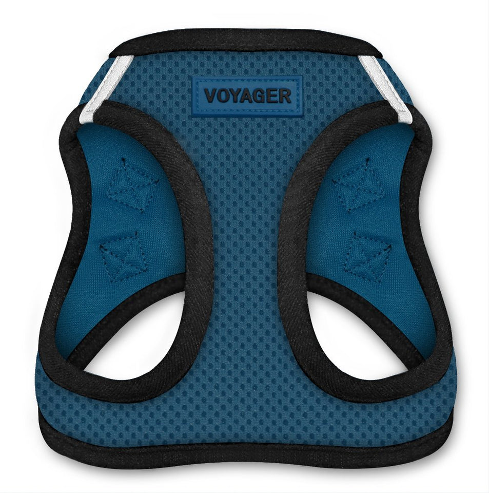 Arnés de Malla para Perros, Best Pet Supplies, Inc., Voyager All Weather Step-in Color Base Azul, Extra Pequeño