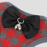 HuldaqueenMX Juego de arnés y Correa para Perros pequeños Arnés para Chaleco para Mascotas con Malla Bowknot Acolchado para Cachorros pequeños Perros Yorkshire Pug