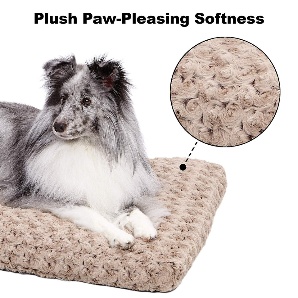 MidWest Quiet Time Cama para Mascotas Deluxe Mocha Ombre Swirl 40 x 27