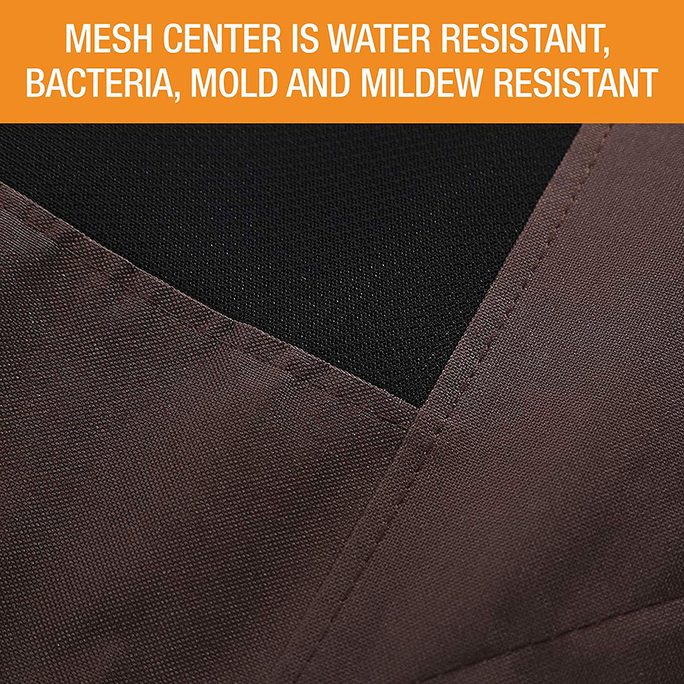 K&H PET PRODUCTS Cuna elevada para Mascotas con Refuerzos extraíbles, Chocolate/Mesh, Medium (25" x 32" x 7")